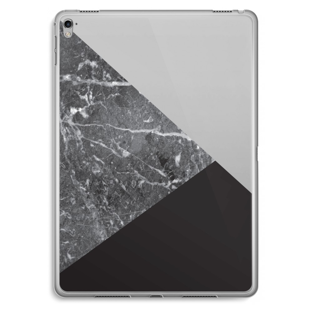 Apple Ipad Pro 97 Inch Transparant Hoesje Soft Combinatie Marmer apple kopen in de aanbieding