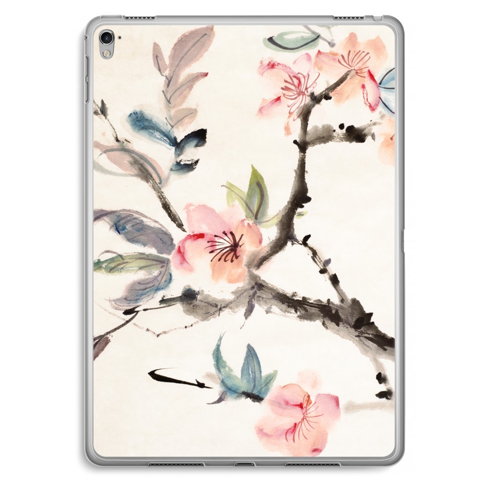 Apple Ipad Pro 97 Inch Transparant Hoesje Soft Japanse Bloemen apple kopen in de aanbieding