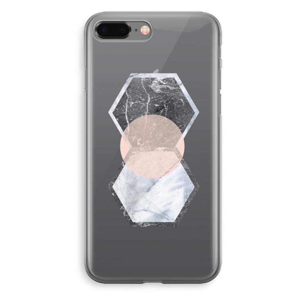 Apple Iphone 8 Plus Transparant Hoesje Soft Creatieve Toets apple kopen in de aanbieding