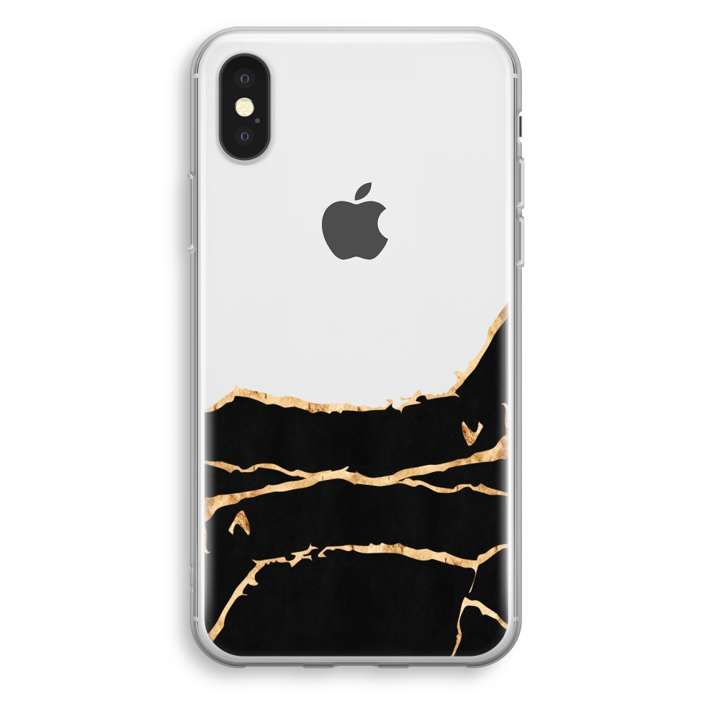 Apple Iphone Xs Transparant Hoesje Soft Gouden Marmer apple kopen in de aanbieding Apple Iphone Xs Transparant Hoesje Soft Gouden Marmer apple kopen in de aanbieding