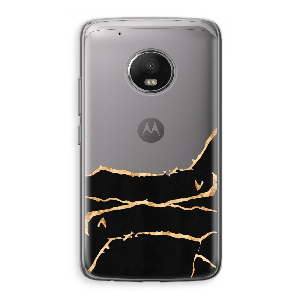 Motorola Moto G5 Transparant Hoesje Soft Gouden Marmer motorola kopen in de aanbieding