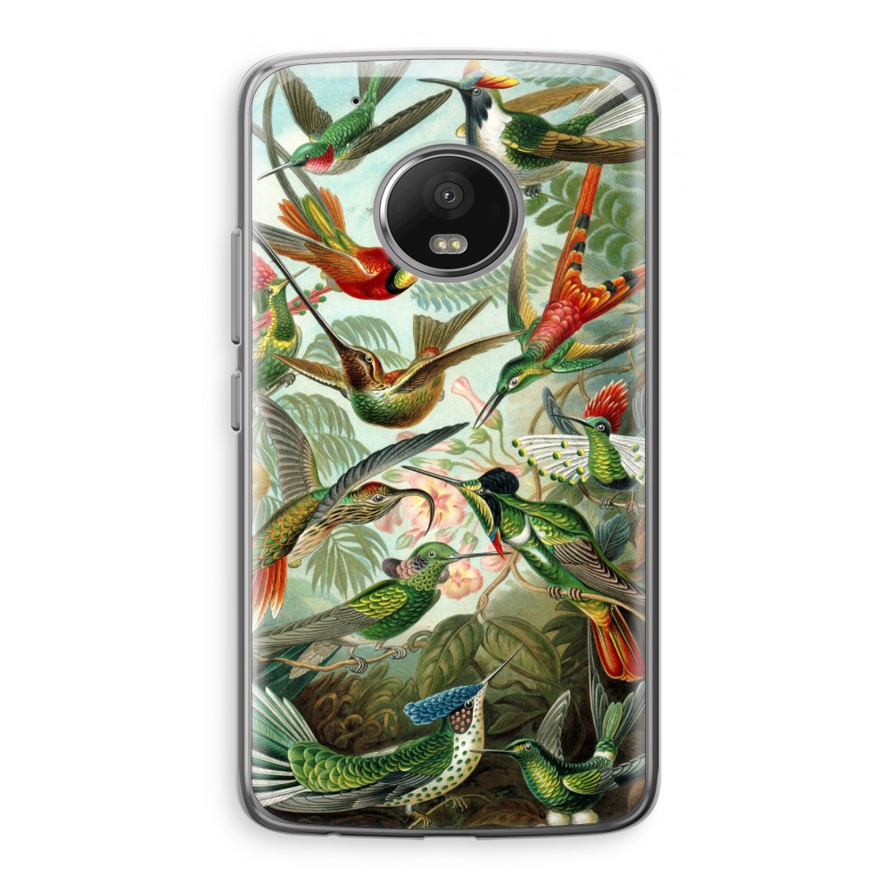 Motorola Moto G5 Transparant Hoesje Soft Haeckel Trochilidae motorola kopen in de aanbieding