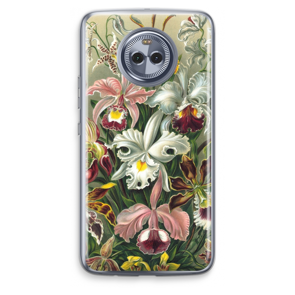 Motorola Moto X4 Transparant Hoesje Soft Haeckel Orchidae motorola kopen in de aanbieding