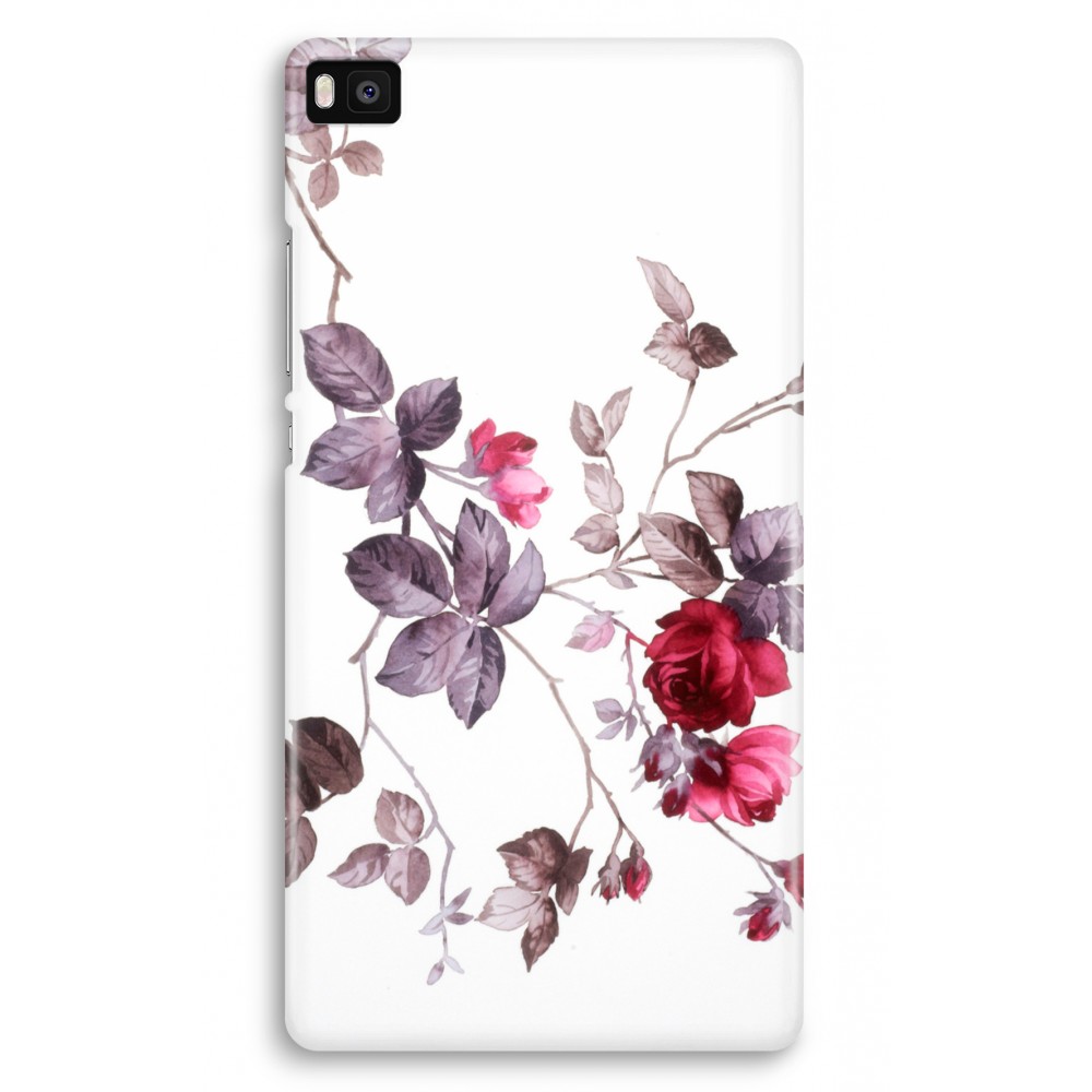 Huawei Ascend P8 Volledig Geprint Hoesje Hard Mooie Bloemen huawei kopen in de aanbieding