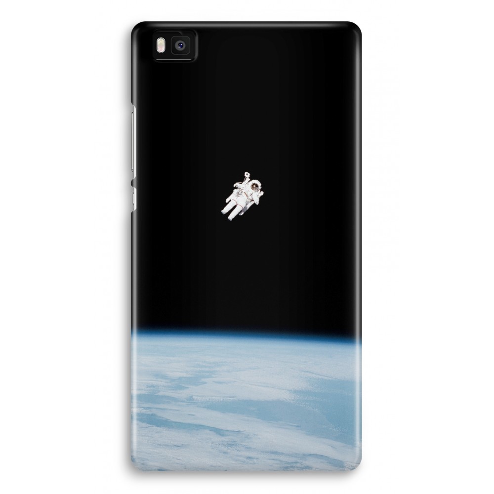 Huawei Ascend P8 Lite 2015 2016 Volledig Geprint Hoesje Hard Alone In Space huawei kopen in de aanbieding