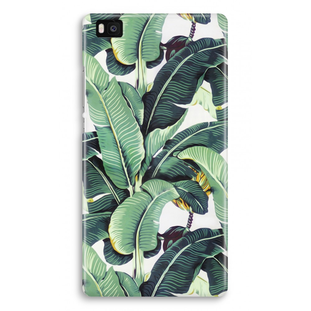 Huawei Ascend P8 Lite 2015 2016 Volledig Geprint Hoesje Hard Bananenbladeren huawei kopen in de aanbieding