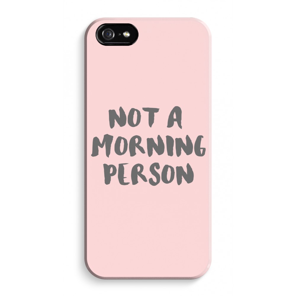 Apple Iphone 5 5S Se Volledig Geprint Hoesje Hard Glossy Morning Person apple kopen in de aanbieding
