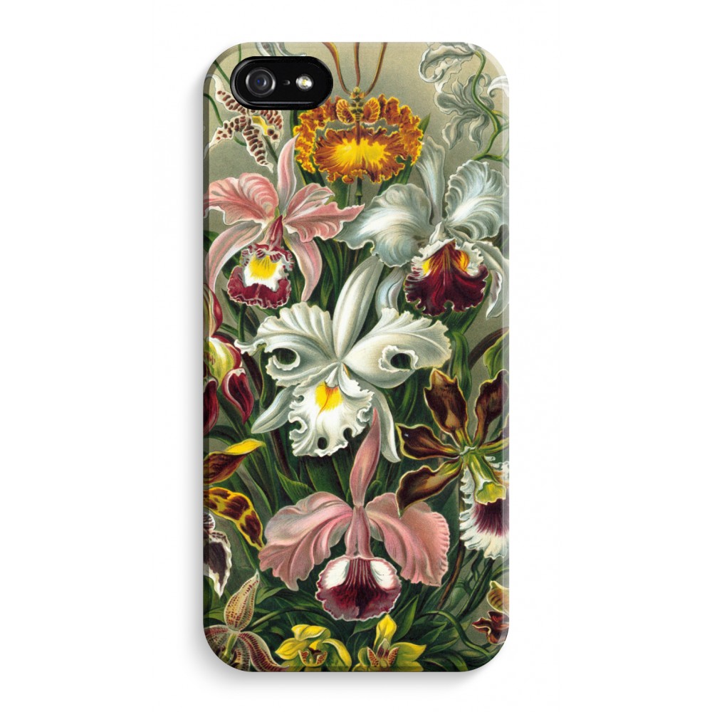 Apple Iphone 5 5S Se Volledig Geprint Hoesje Hard Glossy Haeckel Orchidae apple kopen in de aanbieding