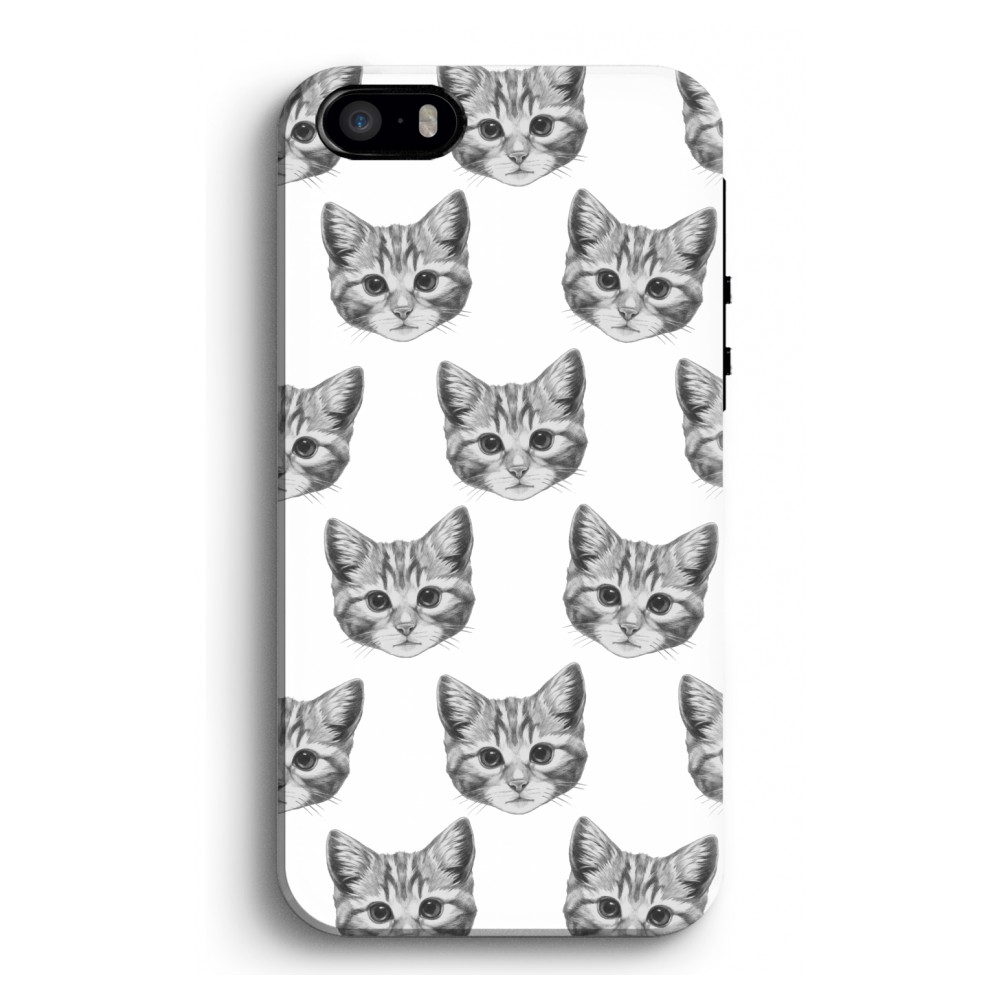Apple Iphone 5 5S Se Tough Case Kitten apple kopen in de aanbieding