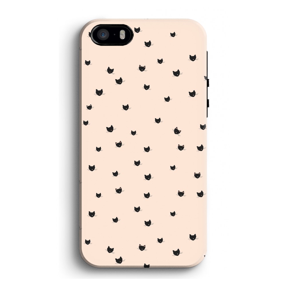 Apple Iphone 5 5S Se Tough Case Kleine Kattenkopjes apple kopen in de aanbieding Apple Iphone 5 5S Se Tough Case Kleine Kattenkopjes apple kopen in de aanbieding