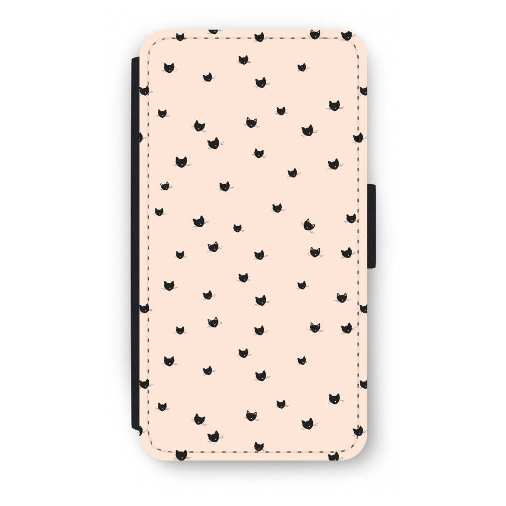 Apple Iphone 44S Flip Hoesje Kleine Kattenkopjes apple kopen in de aanbieding