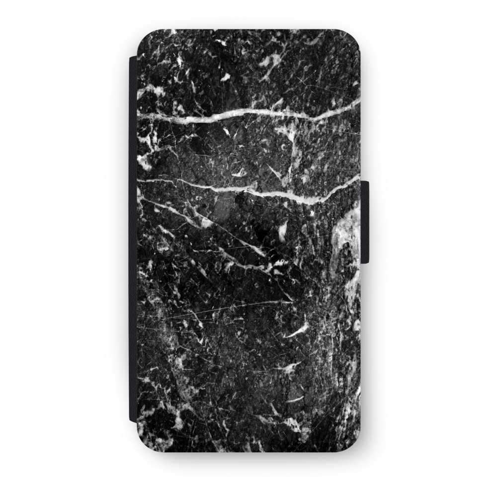 Apple Iphone 44S Flip Hoesje Zwart Marmer apple kopen in de aanbieding