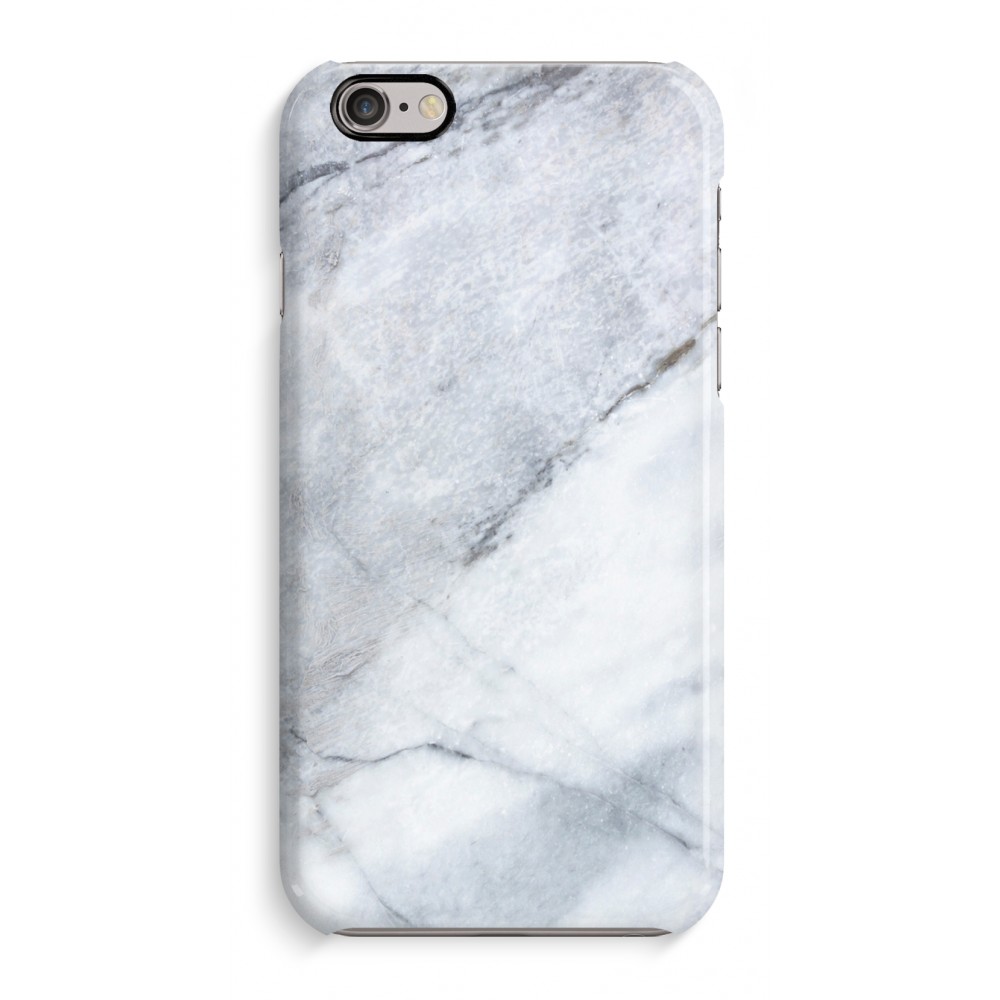 Apple Volledig Geprint Iphone 6 6S Hoesje Glossy Witte Marmer apple kopen in de aanbieding