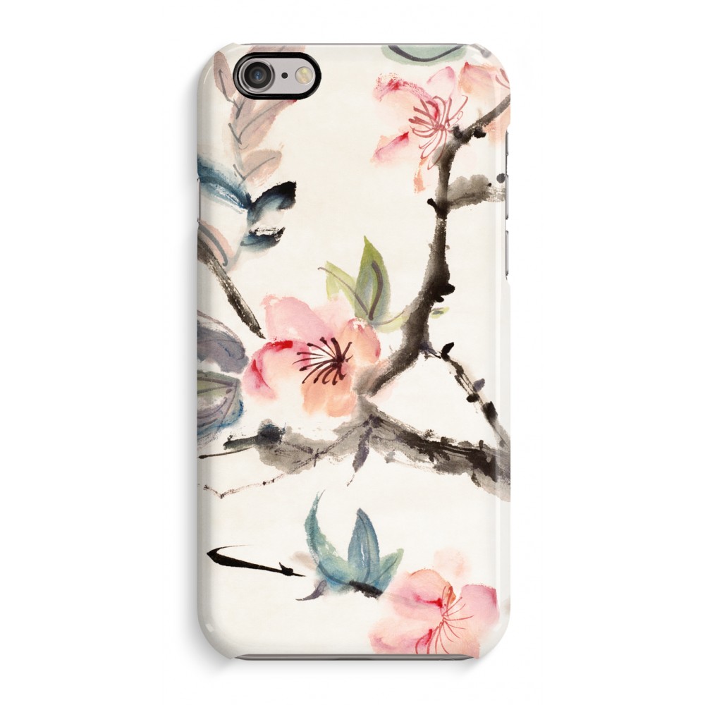 Apple Volledig Geprint Iphone 6 6S Hoesje Glossy Japanse Bloemen apple kopen in de aanbieding
