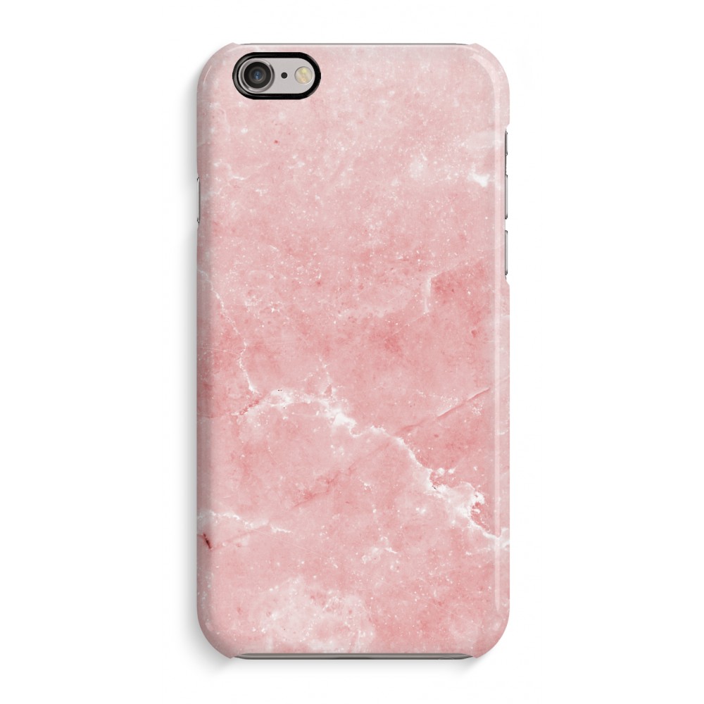 Apple Volledig Geprint Iphone 6 6S Hoesje Glossy Roze Marmer apple kopen in de aanbieding
