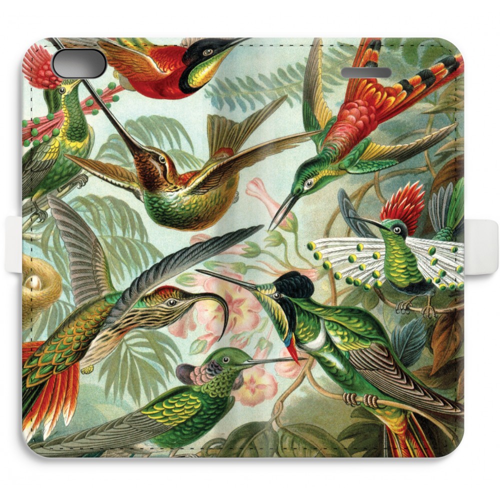 Apple Iphone 6 6S Volledig Geprint Flip Hoesje Haeckel Trochilidae apple kopen in de aanbieding