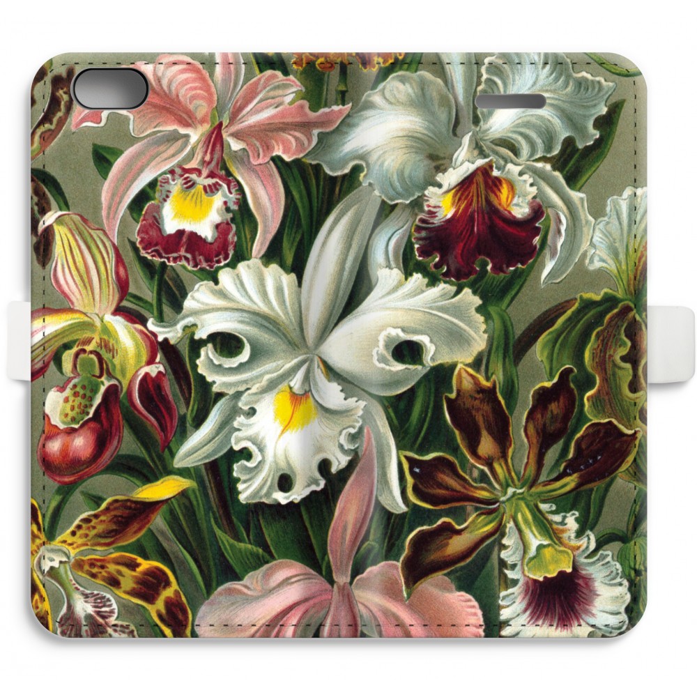 Apple Iphone 6 6S Volledig Geprint Flip Hoesje Haeckel Orchidae apple kopen in de aanbieding