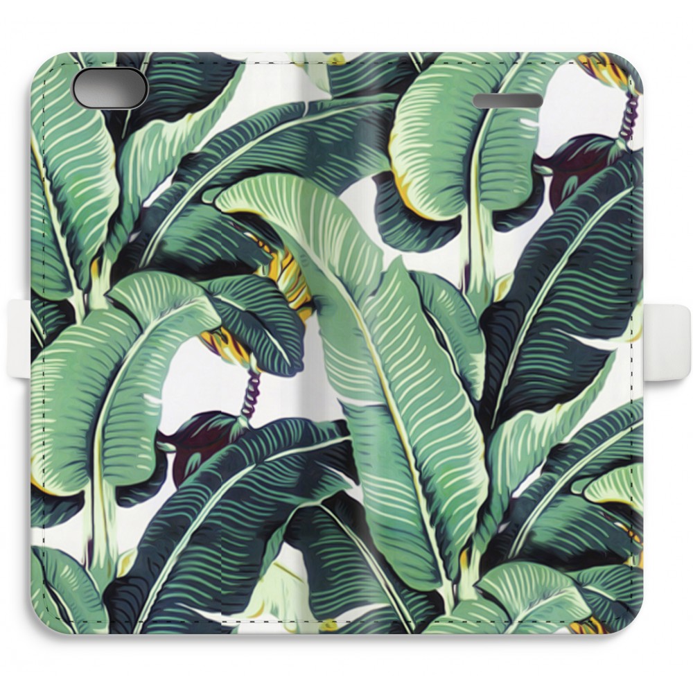 Apple Iphone 6 6S Volledig Geprint Flip Hoesje Bananenbladeren apple kopen in de aanbieding