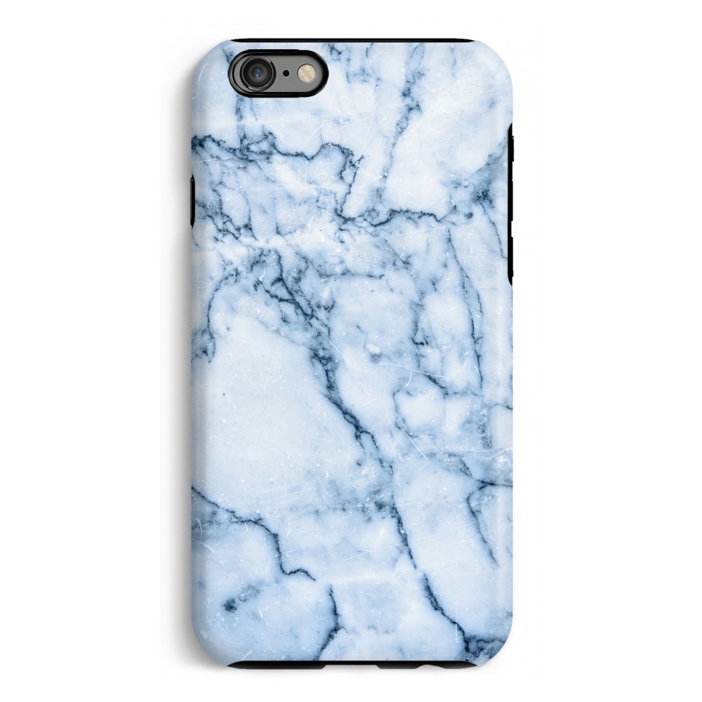 Apple Iphone 6 6S Tough Case Blauw Marmer apple kopen in de aanbieding