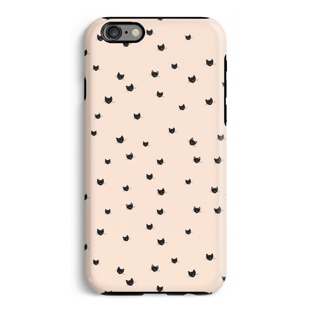 Apple Iphone 6 6S Tough Case Kleine Kattenkopjes apple kopen in de aanbieding Apple Iphone 6 6S Tough Case Kleine Kattenkopjes apple kopen in de aanbieding