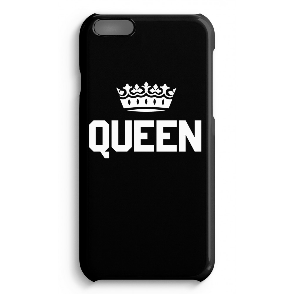 Apple Iphone 6 6S Plus Volledig Geprint Hoesje Hard Glossy Queen Zwart apple kopen in de aanbieding