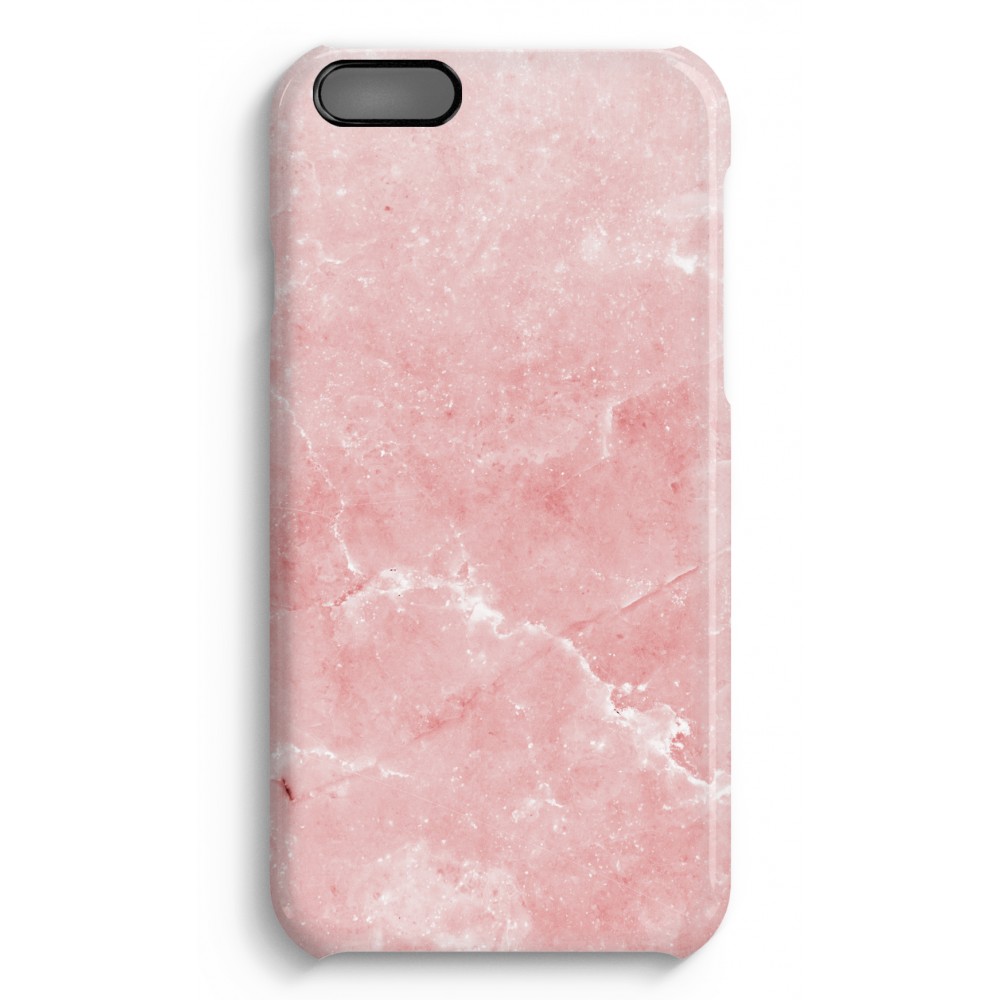 Apple Iphone 6 6S Plus Volledig Geprint Hoesje Hard Glossy Roze Marmer apple kopen in de aanbieding
