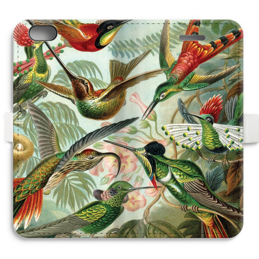 Apple Iphone 6 6S Plus Volledig Geprint Flip Hoesje Haeckel Trochilidae apple kopen in de aanbieding