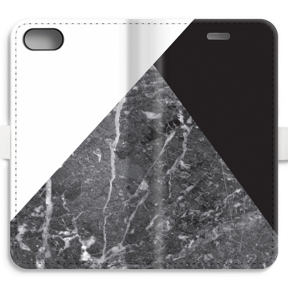 Apple Iphone 7 Volledig Geprint Flip Hoesje Combinatie Marmer apple kopen in de aanbieding