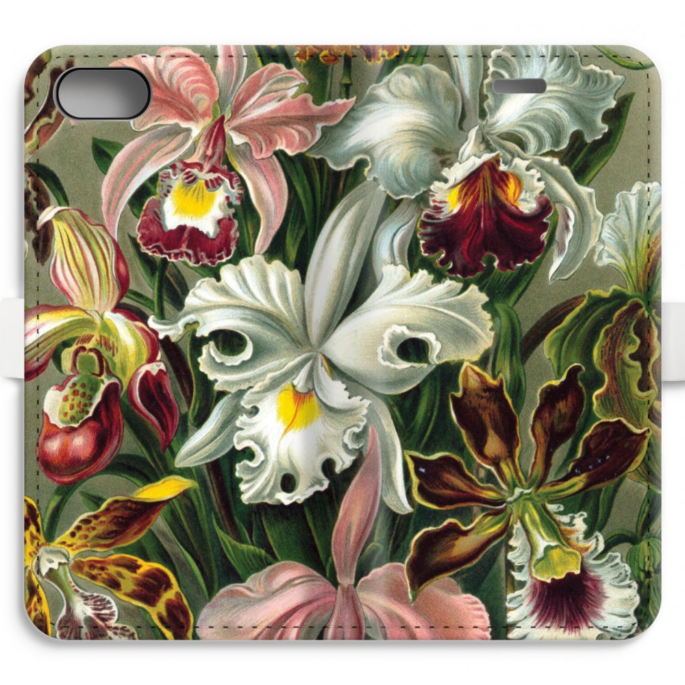 Apple Iphone 7 Volledig Geprint Flip Hoesje Haeckel Orchidae apple kopen in de aanbieding