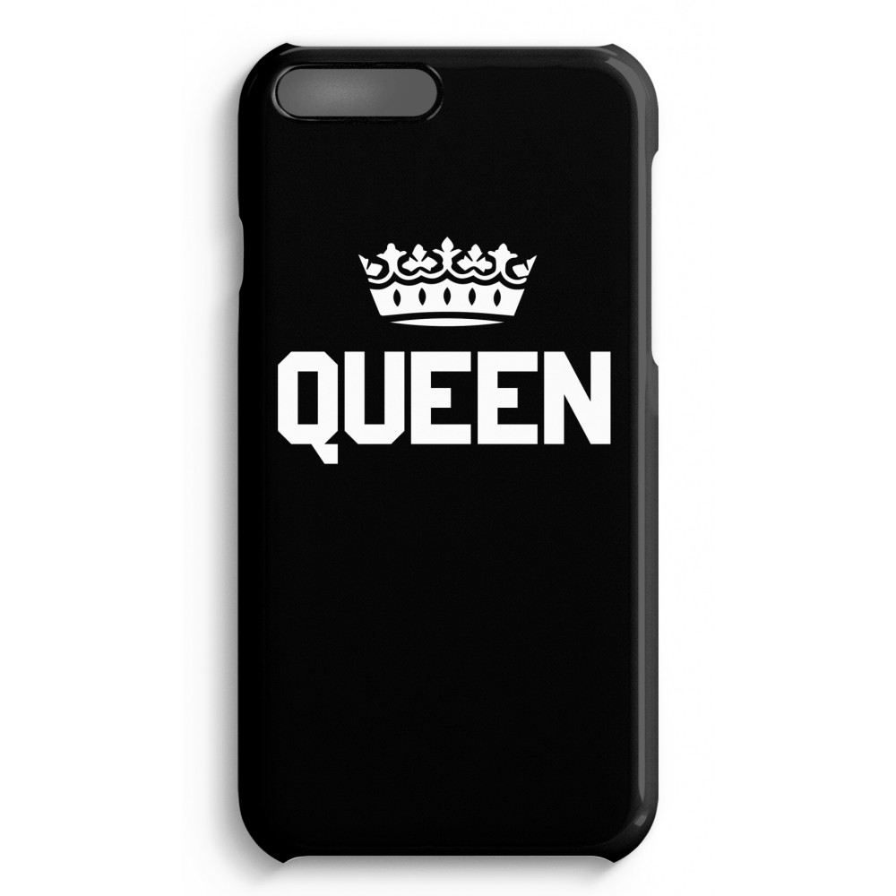 Apple Iphone 7 Plus Volledig Geprint Hoesje Hard Glossy Queen Zwart apple kopen in de aanbieding