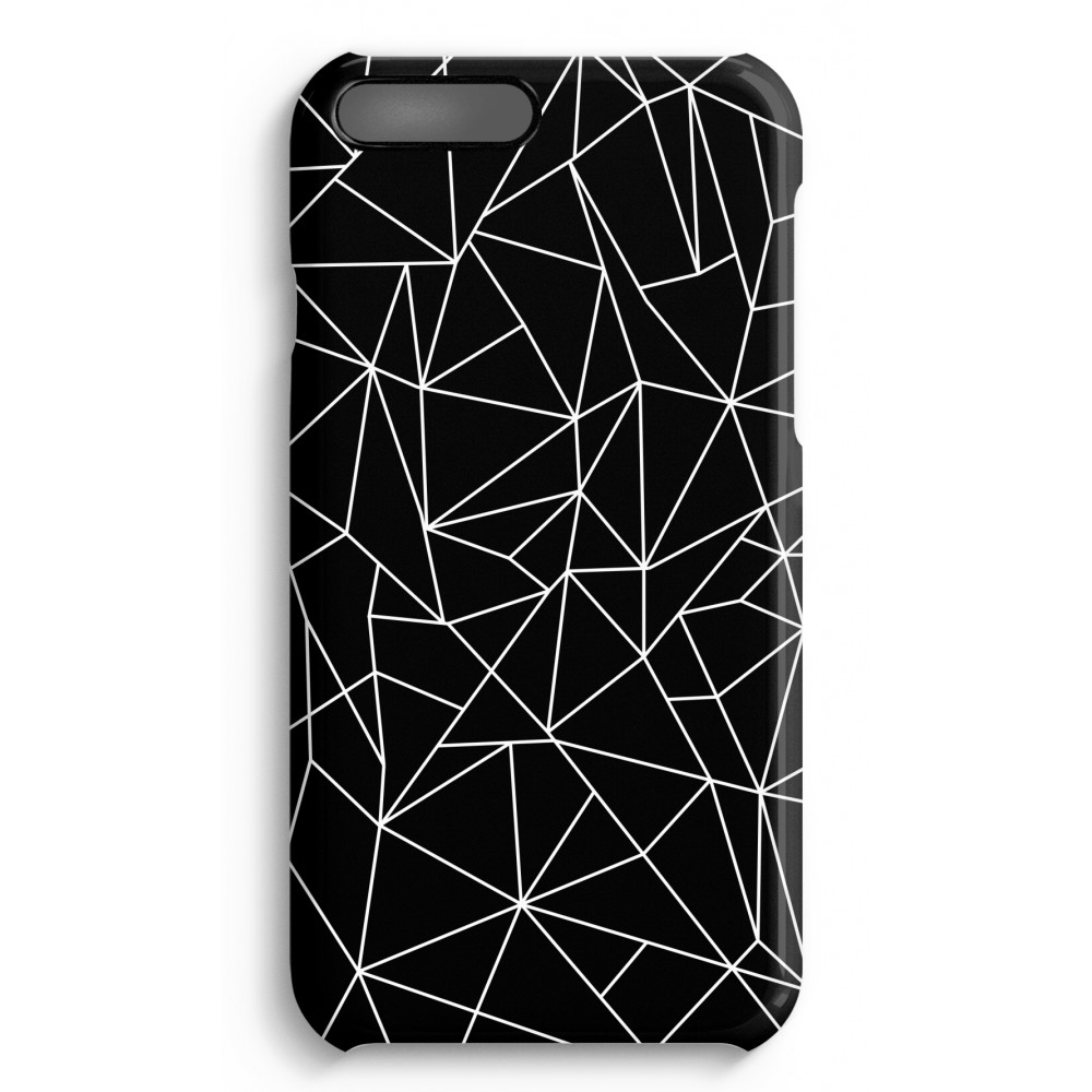 Apple Iphone 7 Plus Volledig Geprint Hoesje Hard Glossy Geometrische Lijnen Wit apple kopen in de aanbieding