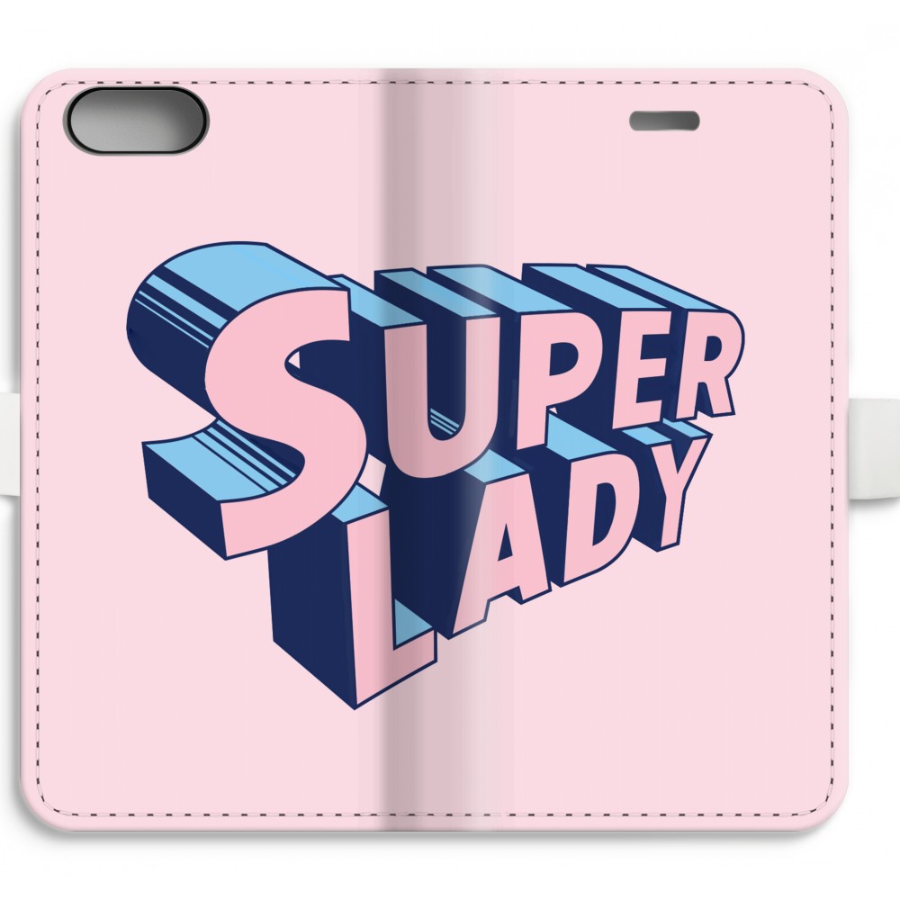 Apple Iphone 7 Plus Volledig Geprint Flip Hoesje Superlady apple kopen in de aanbieding