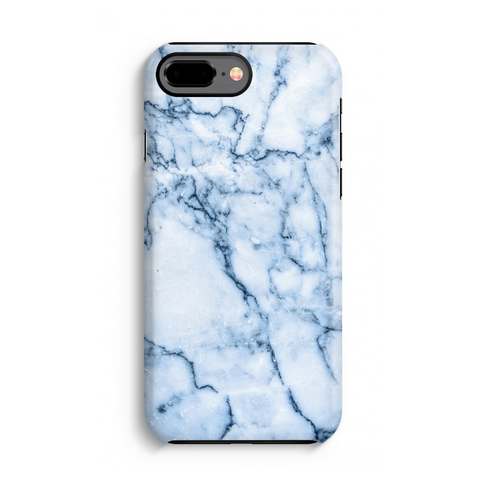 Apple Iphone 7 Plus Tough Case Blauw Marmer apple kopen in de aanbieding