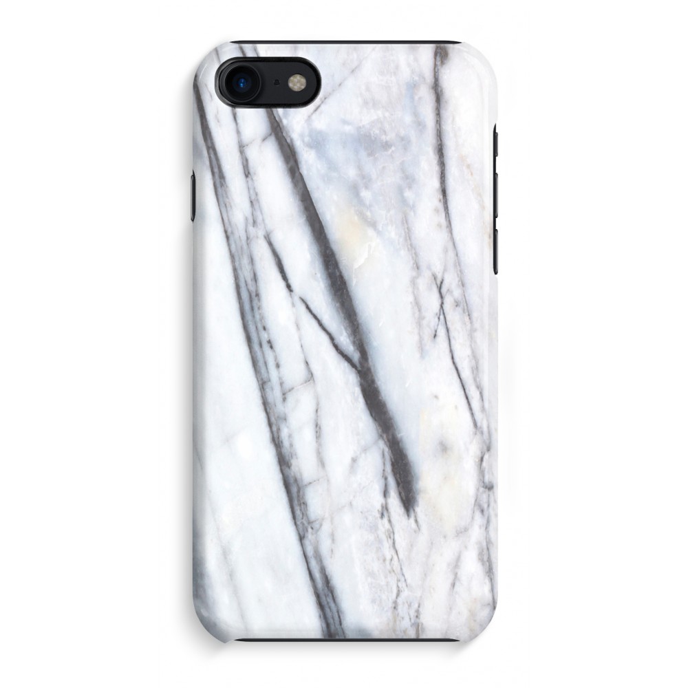 Apple Iphone 8 Volledig Geprint Hoesje Hard Glossy Gestreepte Marmer apple kopen in de aanbieding