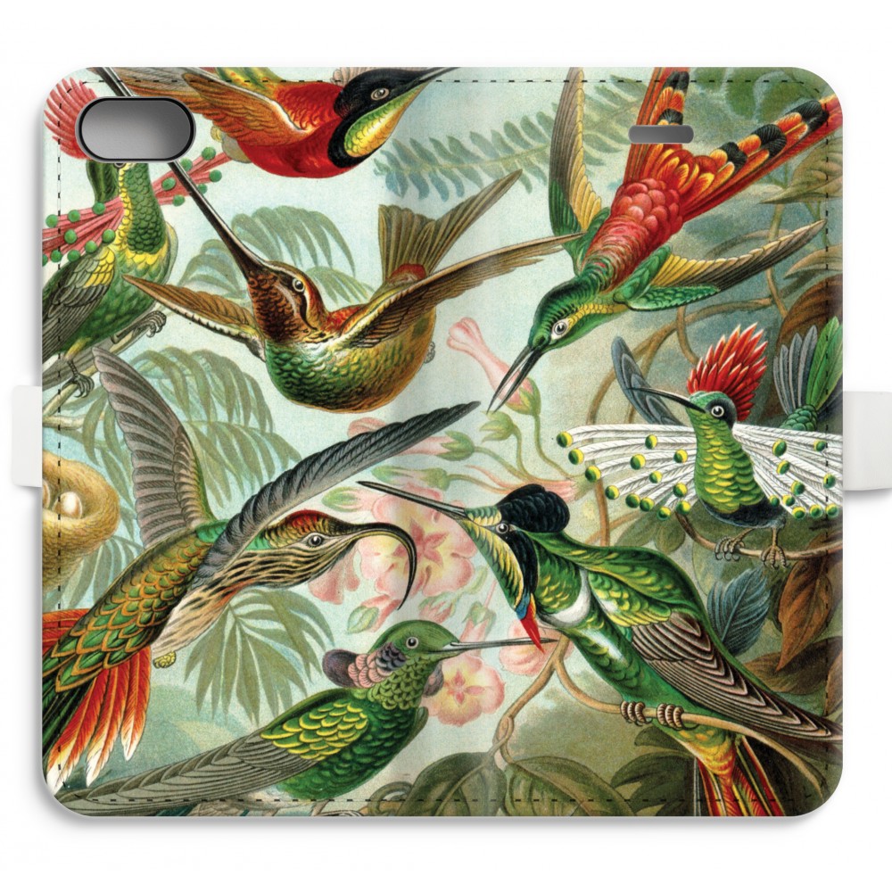 Apple Iphone 8 Volledig Geprint Flip Hoesje Haeckel Trochilidae apple kopen in de aanbieding