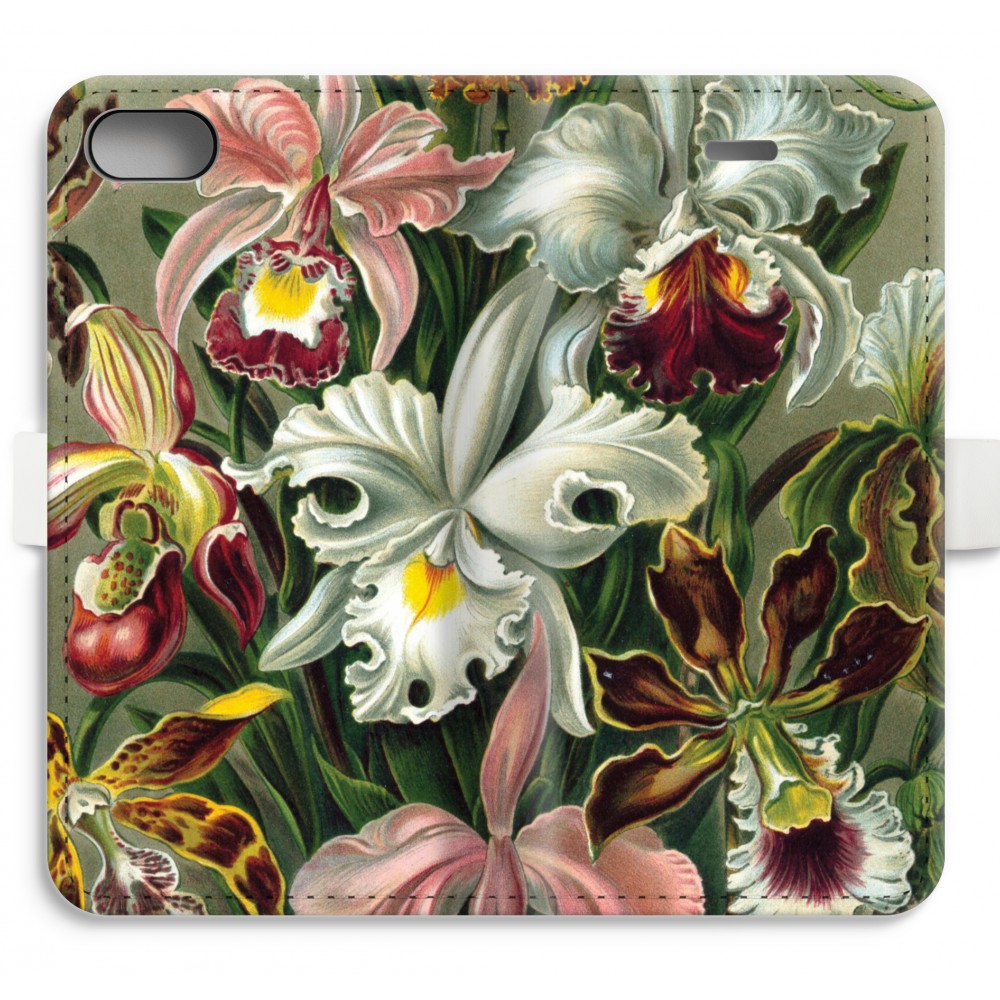 Apple Iphone 8 Volledig Geprint Flip Hoesje Haeckel Orchidae apple kopen in de aanbieding