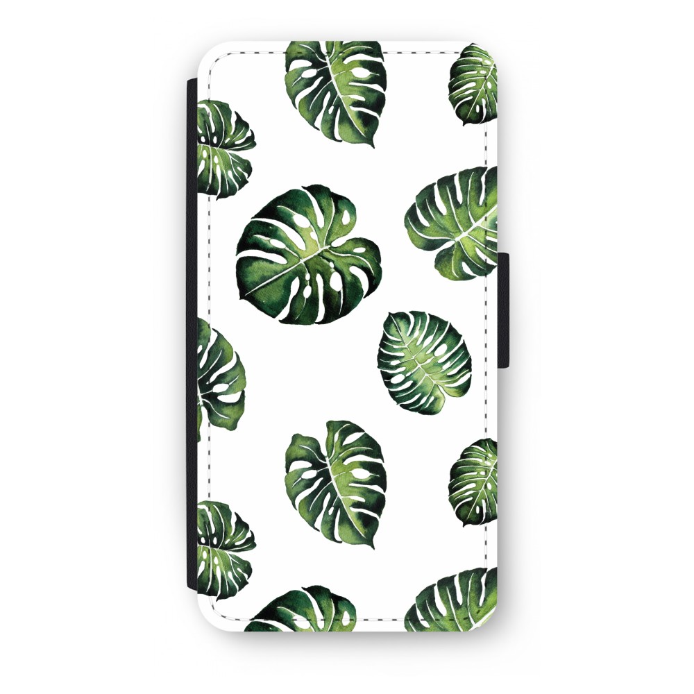 Apple Iphone 8 Plus Flip Hoesje Tropische Bladeren apple kopen in de aanbieding Apple Iphone 8 Plus Flip Hoesje Tropische Bladeren apple kopen in de aanbieding