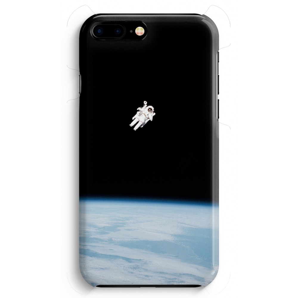 Apple Iphone 8 Plus Volledig Geprint Hoesje Hard Glossy Alone In Space apple kopen in de aanbieding