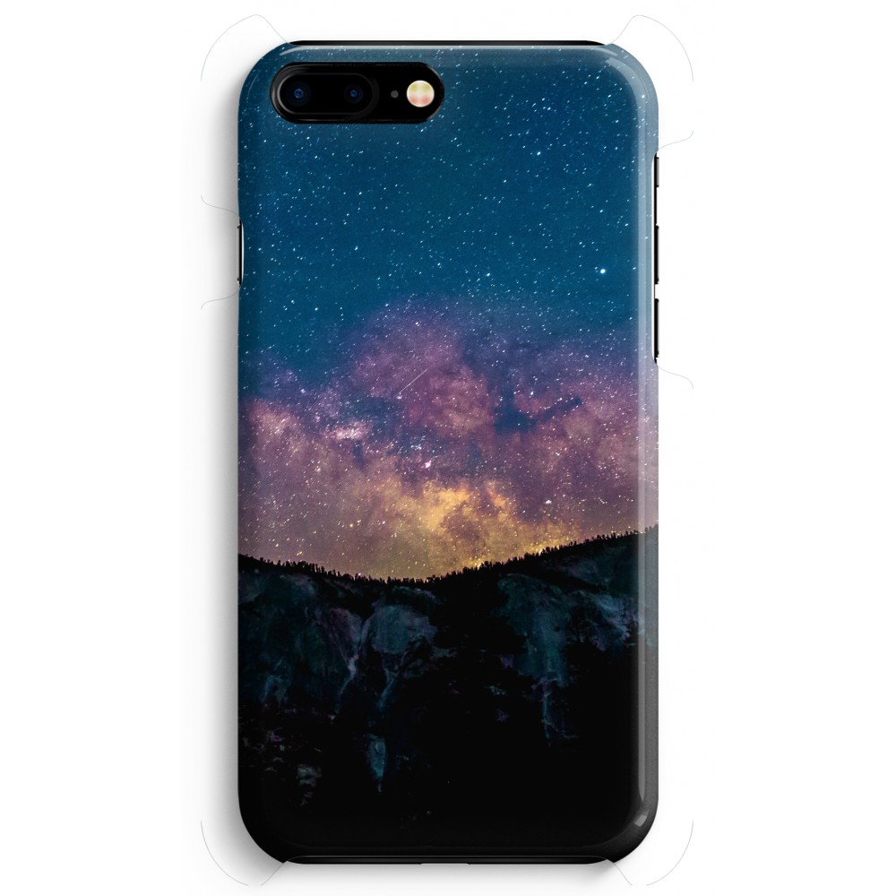 Apple Iphone 8 Plus Volledig Geprint Hoesje Hard Glossy Travel To Space apple kopen in de aanbieding