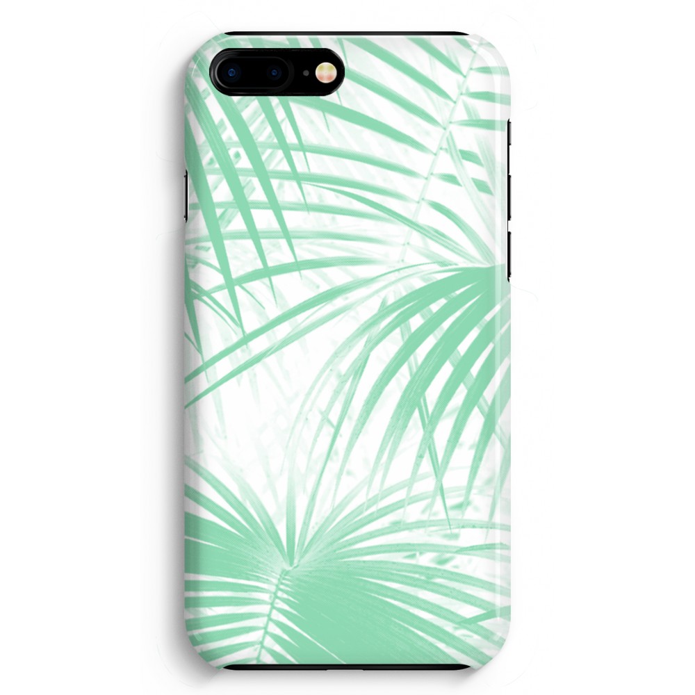 Apple Iphone 8 Plus Volledig Geprint Hoesje Hard Glossy Palmbladeren apple kopen in de aanbieding Apple Iphone 8 Plus Volledig Geprint Hoesje Hard Glossy Palmbladeren apple kopen in de aanbieding