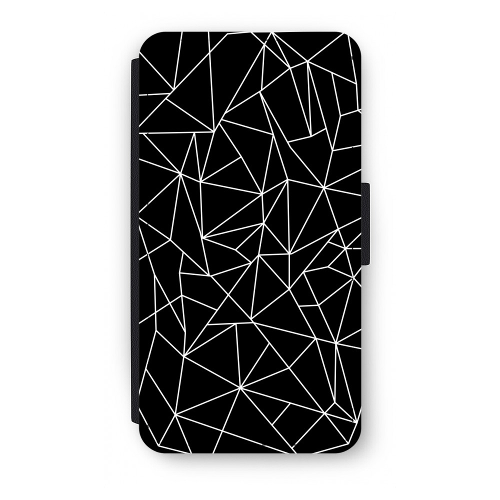 Apple Iphone X Flip Hoesje Geometrische Lijnen Wit apple kopen in de aanbieding
