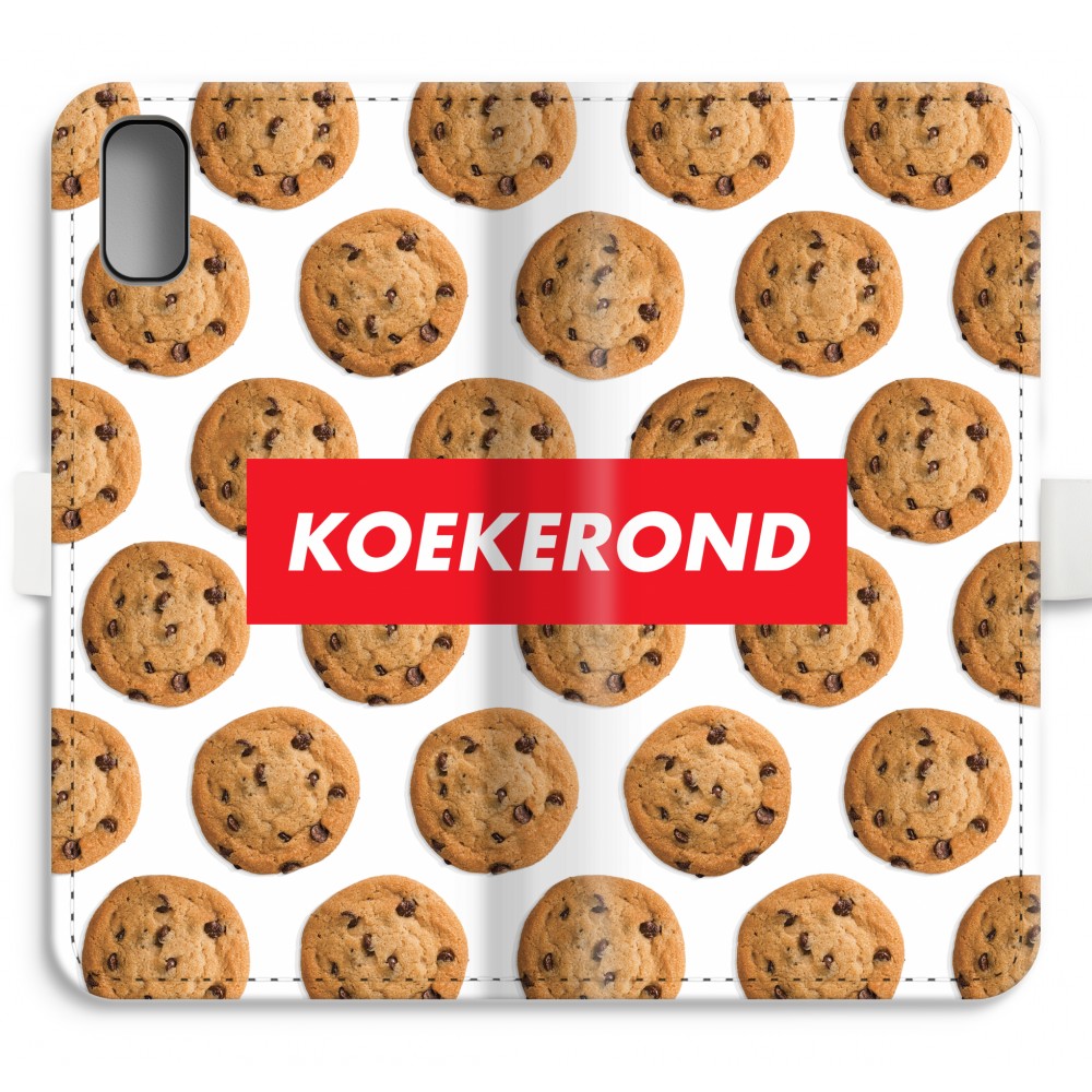 Apple Iphone X Volledig Geprint Flip Hoesje Koekerond apple kopen in de aanbieding