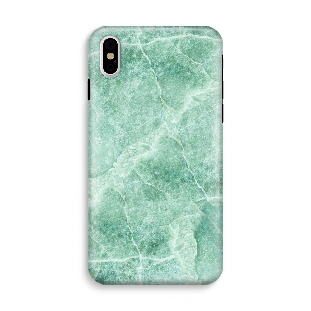 Apple Iphone X Tough Case Groen Marmer apple kopen in de aanbieding