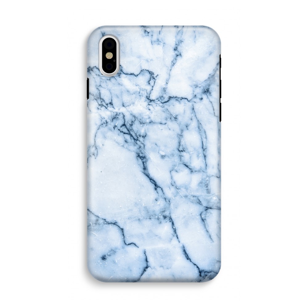 Apple Iphone X Tough Case Blauw Marmer apple kopen in de aanbieding