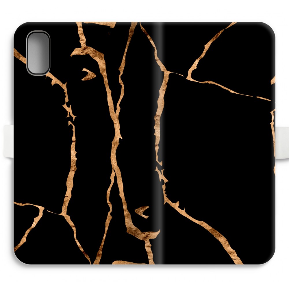 Apple Iphone Xs Volledig Geprint Flip Hoesje Gouden Marmer apple kopen in de aanbieding Apple Iphone Xs Volledig Geprint Flip Hoesje Gouden Marmer apple kopen in de aanbieding