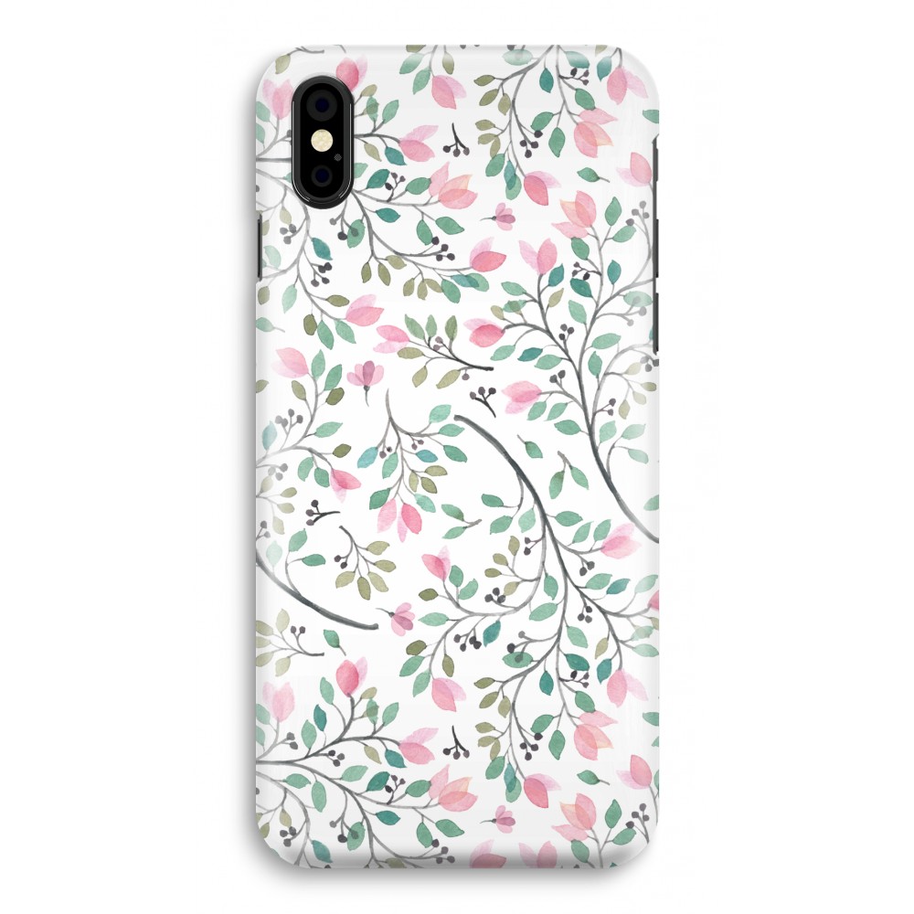 Apple Iphone Xs Volledig Geprint Hoesje Hard Glossy Sierlijke Bloemen apple kopen in de aanbieding