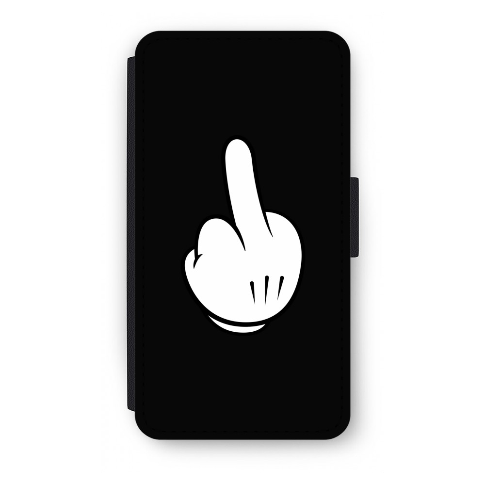Apple Iphone Xs Flip Hoesje Middle Finger Black apple kopen in de aanbieding Apple Iphone Xs Flip Hoesje Middle Finger Black apple kopen in de aanbieding