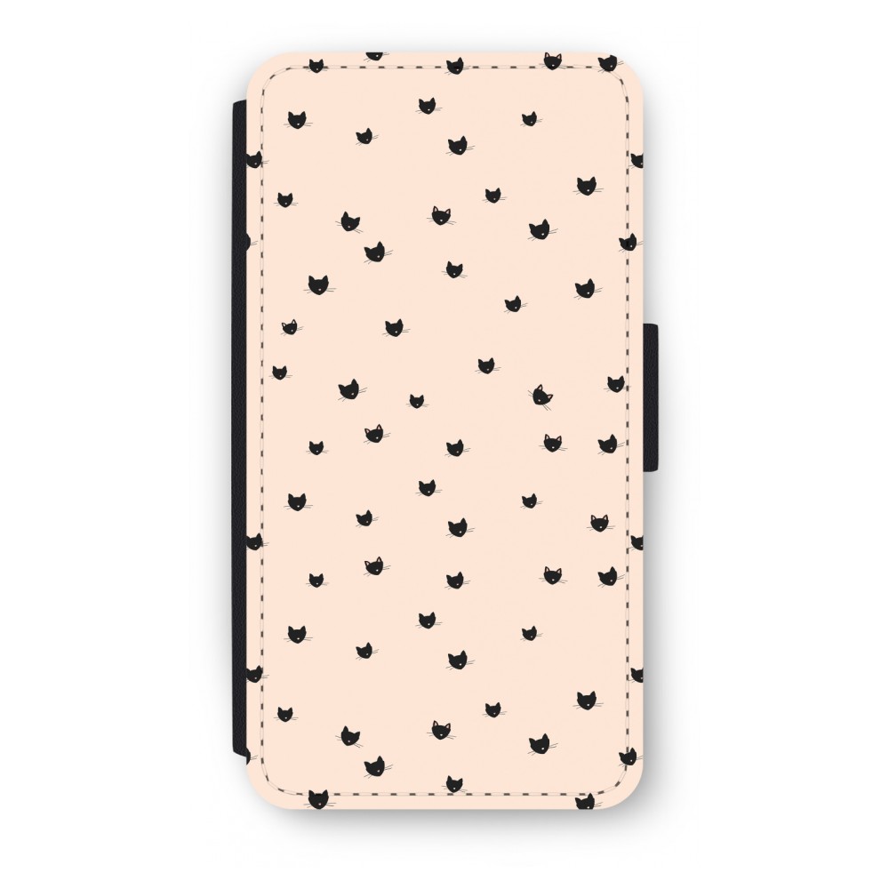 Apple Ipod Touch 6 Flip Hoesje Kleine Kattenkopjes apple kopen in de aanbieding