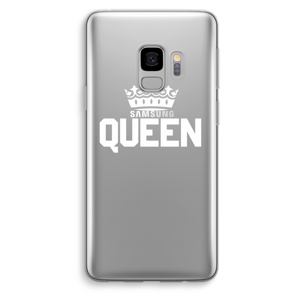 Samsung Galaxy S9 Transparant Hoesje Soft Queen Zwart samsung kopen in de aanbieding