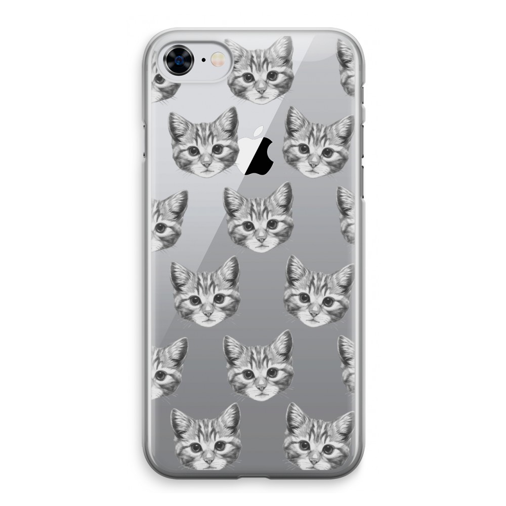 Apple Iphone 8 Transparant Hoesje Soft Kitten apple kopen in de aanbieding
